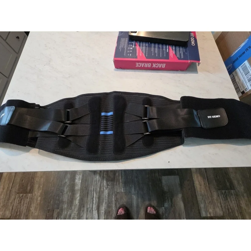 Fit Geno 2 In 1 Back Brace And Posture Corrector Size Medium Black.    0118